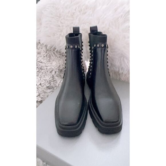 JIMMY CHOO VERONIQUE 45 BOOT BLACK LEATHER 38.5 - Picture 3 of 9